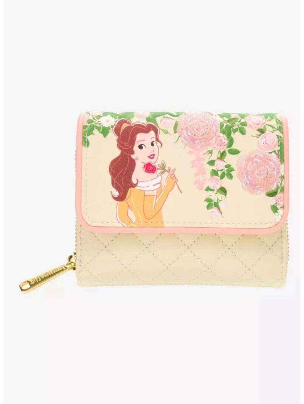 Loungefly Disney Beauty and The Beast Quilted Belle Wallet
